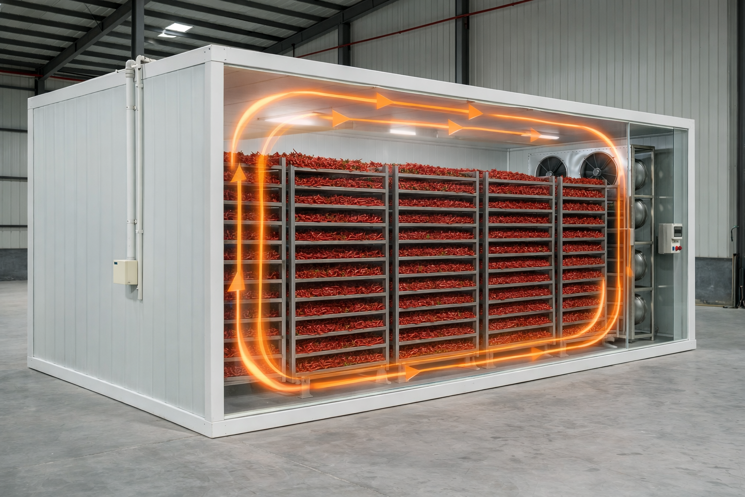 煤柴烘干房系统结构示意图