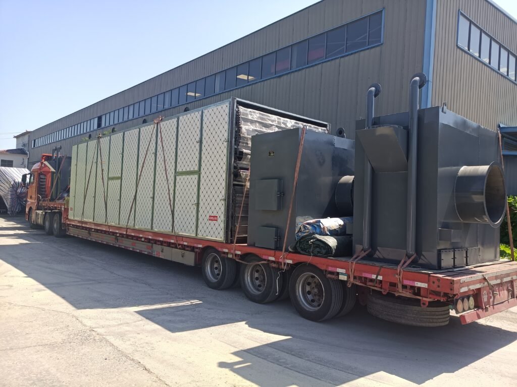 山东20米网带烘干机成功发货