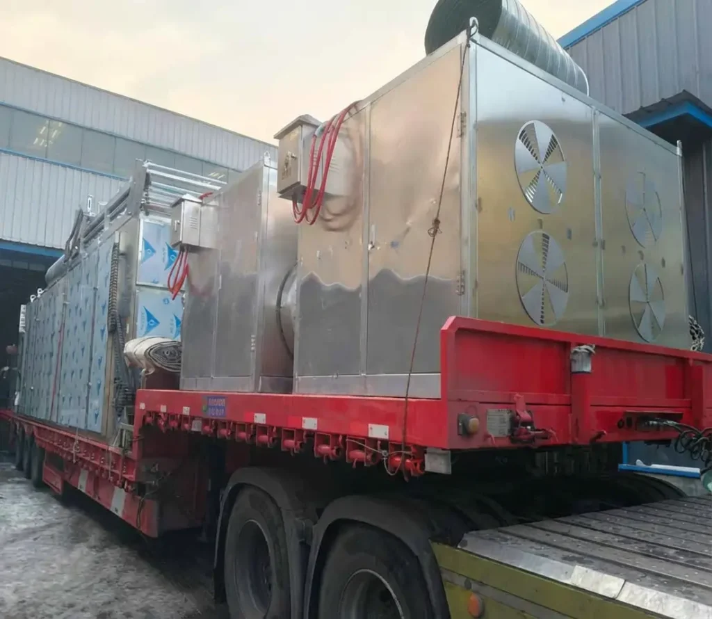 10米网式皮带烘干机运抵福建