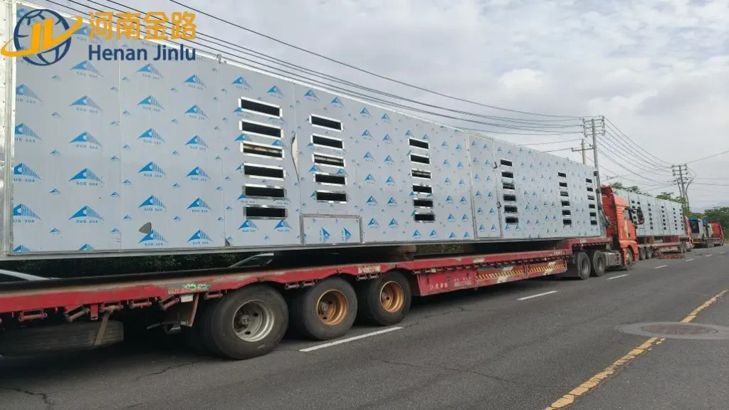Two Sets of 18m Biomass Mesh Belt Dryers Shipped to Shenyang for Corn Drying Project